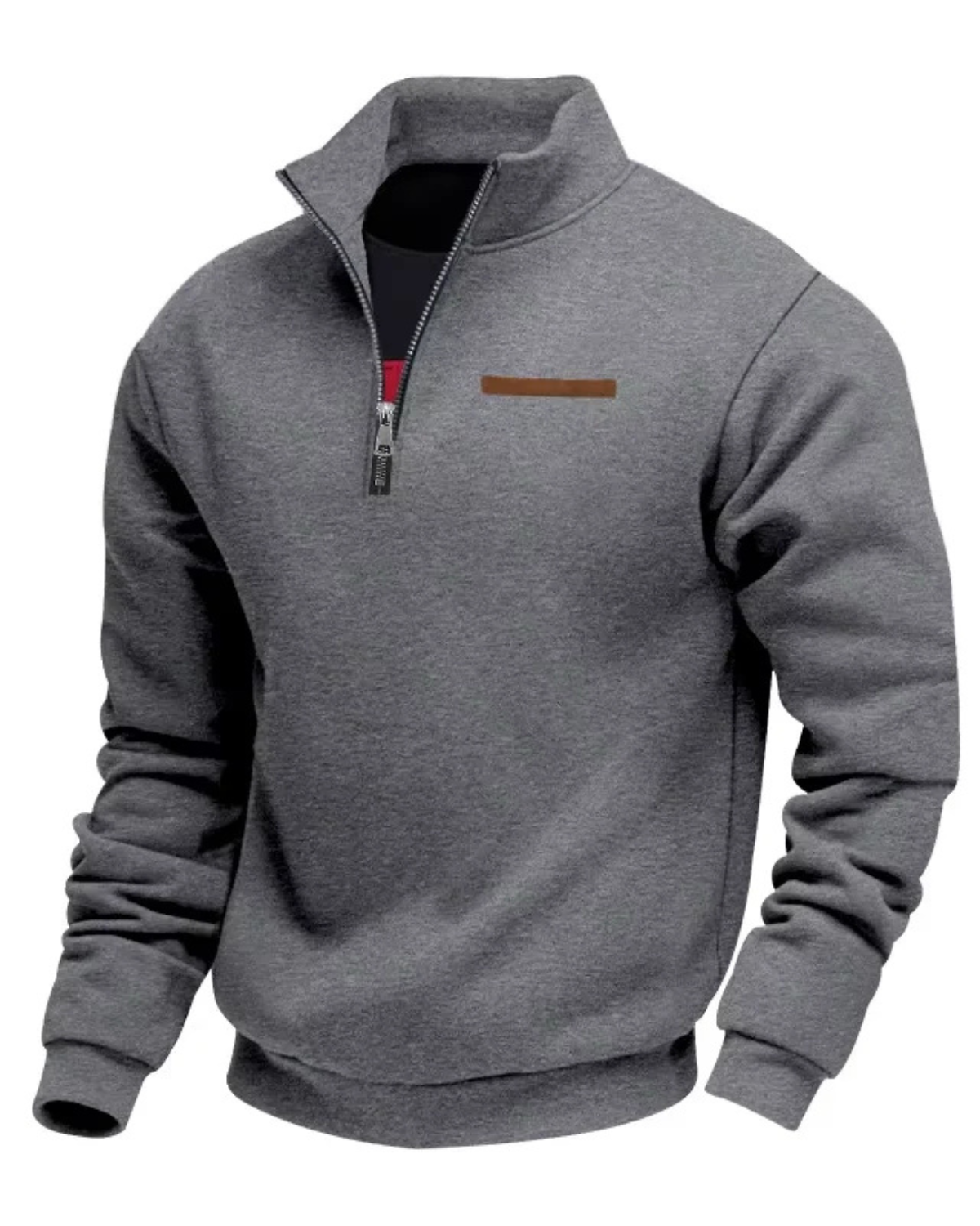 Half-Zip Fleece Pullover Sweater