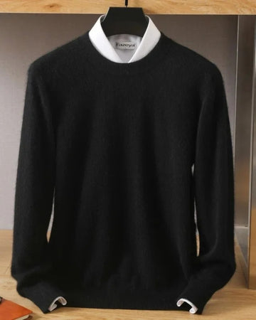 Neck Long-Sleeve Knit Sweater