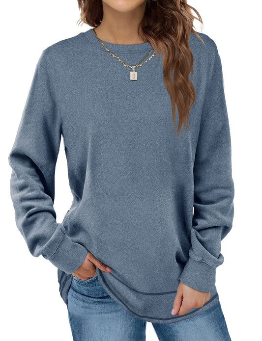 Sweatshirts for Women Crewneck Casual Long Sleeve Shirts Tunic Tops