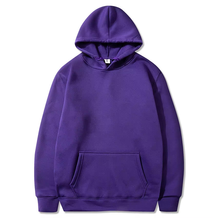 Women'S Solid Color Pocket Hoodies Sports Fitness Sweatshirts Fashionable Casual Pullovers Multi Color