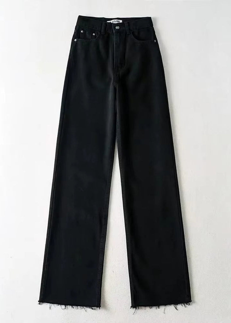 Casual Fashion Straight Leg Women'S Jeans Denim Bottom Harajuku Boyfriend Long High Waist Baggy Jeans Fall Pants