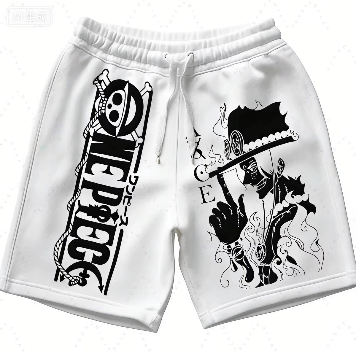 ONE PIECE Animation Luffy Sauron Peripheral Printed Shorts American Summer Men'S Daily Loose Sports Breathable Shorts