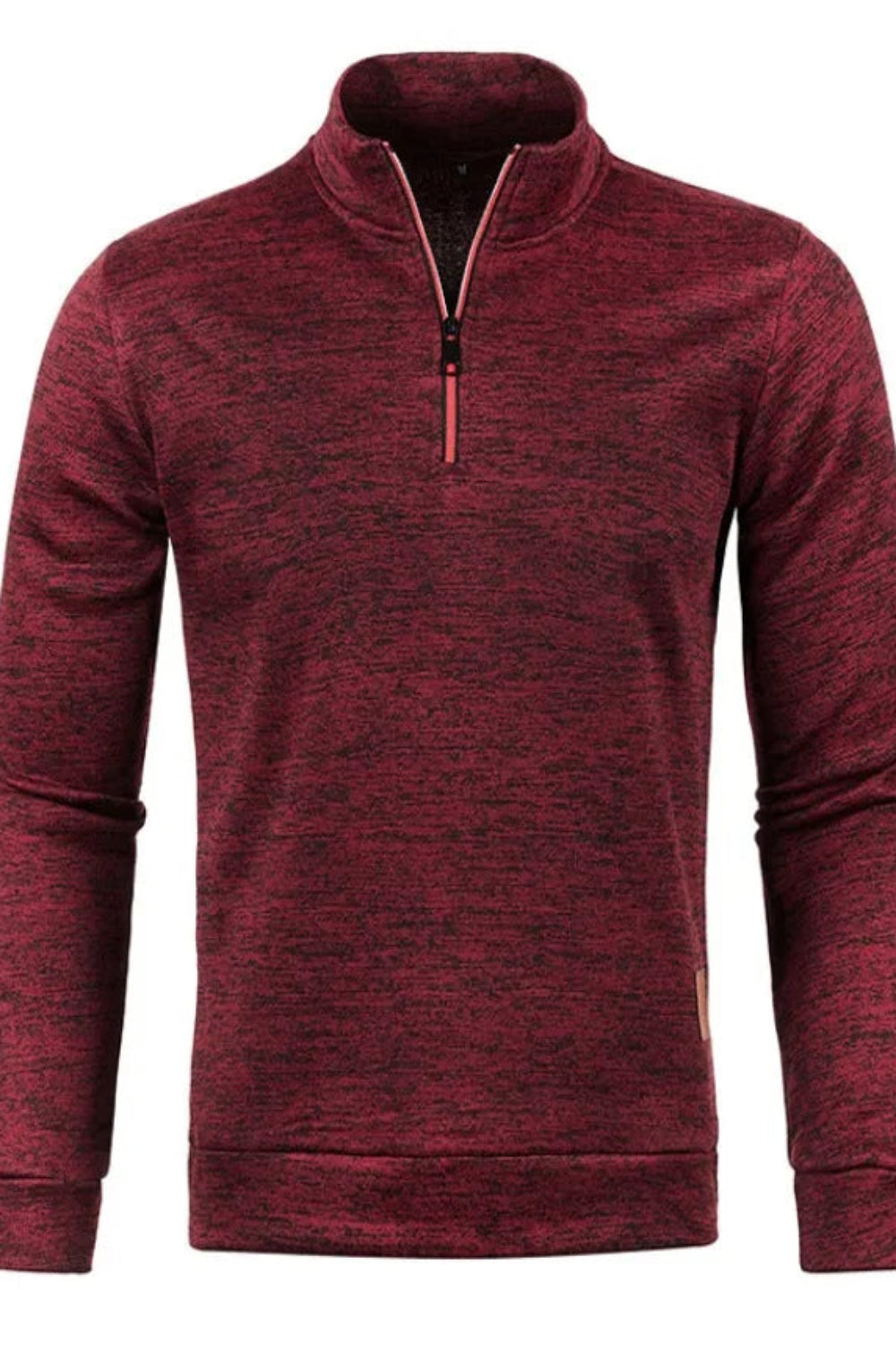 Autumn Men'S Half Zipper Sweatshirts Long Sleeve Solid Color Pullover Turtleneck Streetwear Winter Warm Jacket Sport Coats