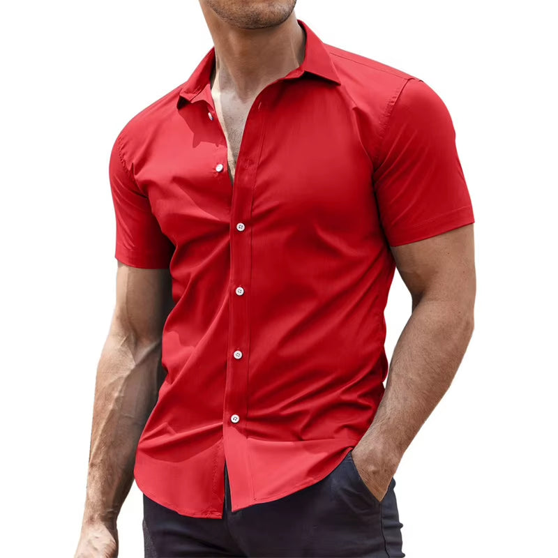 Men'S Summer Hawaiian Shirt Pattern Shirt, Outdoor Casual Short Sleeved 3D Printed Button Clothing, Comfortable and Breathable
