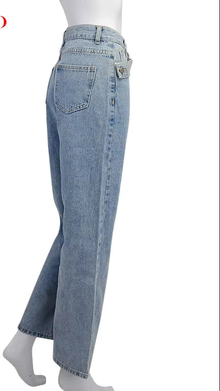 Casual Fashion Straight Denim High Waist Jeans Women Pants Fall Winter 2025 Harajuku Boyfriend Jeans Loose Bottom
