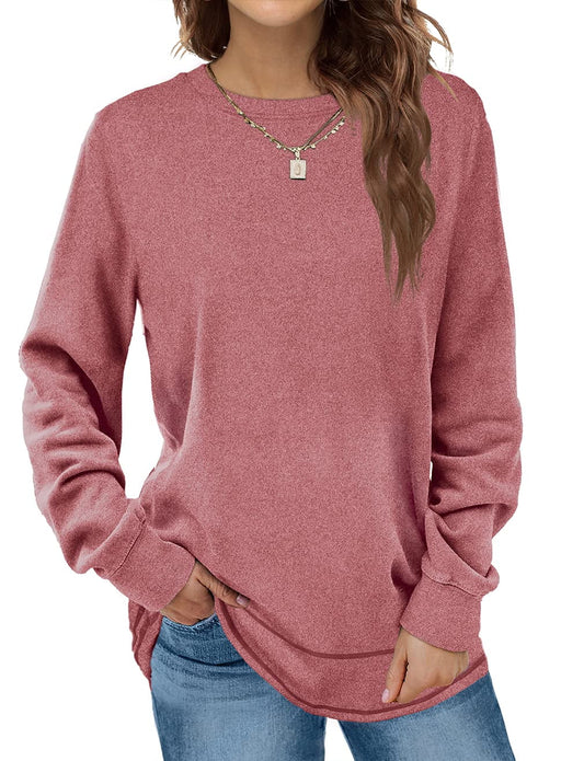 Sweatshirts for Women Crewneck Casual Long Sleeve Shirts Tunic Tops
