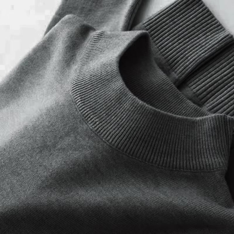 Men'S Mock Turtleneck Sweater Men'S Knitting Pullovers Rollneck Sweater Winter Warm Men Jumper Slim Fit Casual Streetwear