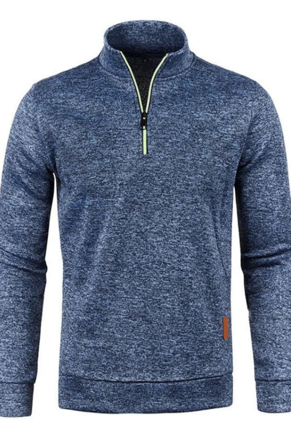 Autumn Men'S Half Zipper Sweatshirts Long Sleeve Solid Color Pullover Turtleneck Streetwear Winter Warm Jacket Sport Coats