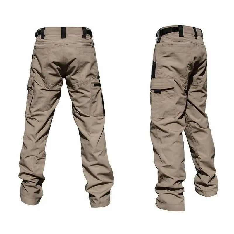 Wear Resistant Work Pant Man Multi-Pocket Straight Cargo Trousers Outdoor Jogging Tactical Pants Spring Autumn Casual Trousers