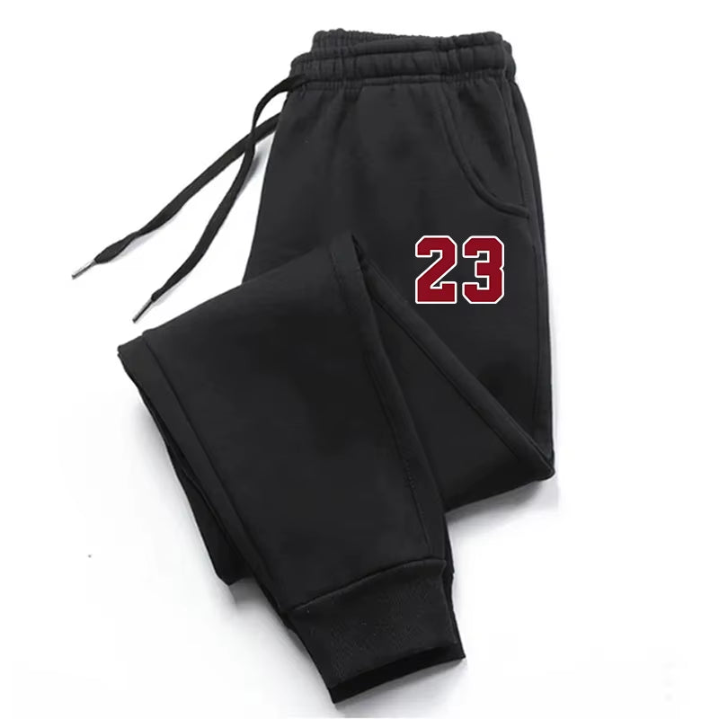 Men'S Luxury Print Fleece Sweatpants Warm Jogging Pants Multiple Packsmale Outdoor Trousers Straight Trouse New Autumn Winter