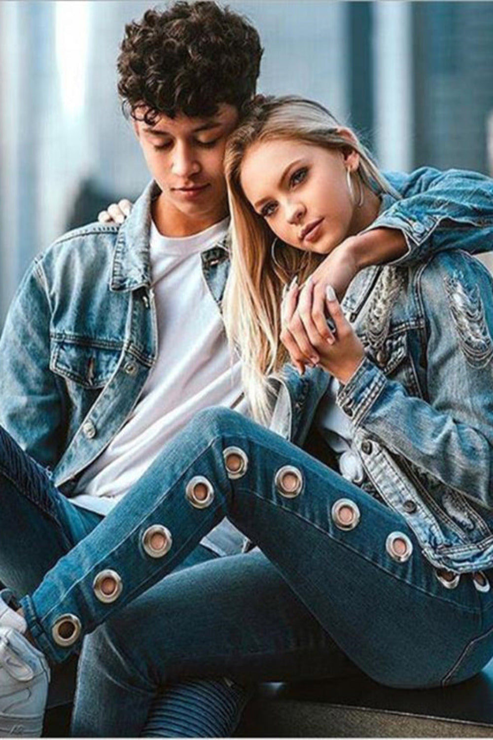 Fashion Tight Hoop Jeans for Women