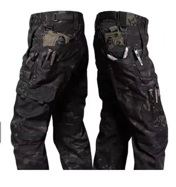 Wear Resistant Work Pant Man Multi-Pocket Straight Cargo Trousers Outdoor Jogging Tactical Pants Spring Autumn Casual Trousers