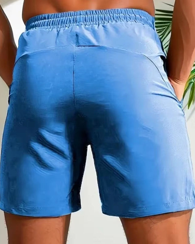 Summer Shorts Men Gym Sport Running Squat Fitness Workout Man Short Pants Breathable Quick-Drying Drawstring Mens Shorts