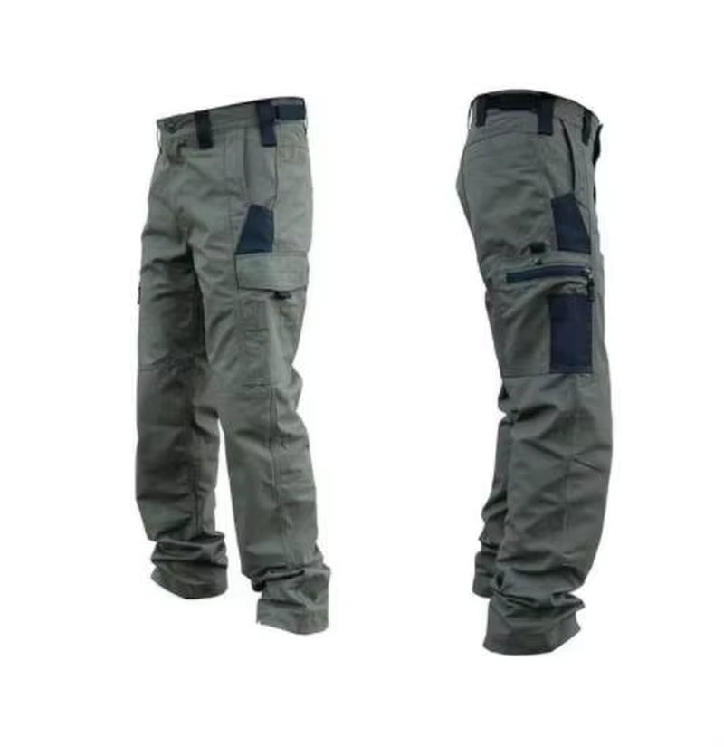 Wear Resistant Work Pant Man Multi-Pocket Straight Cargo Trousers Outdoor Jogging Tactical Pants Spring Autumn Casual Trousers