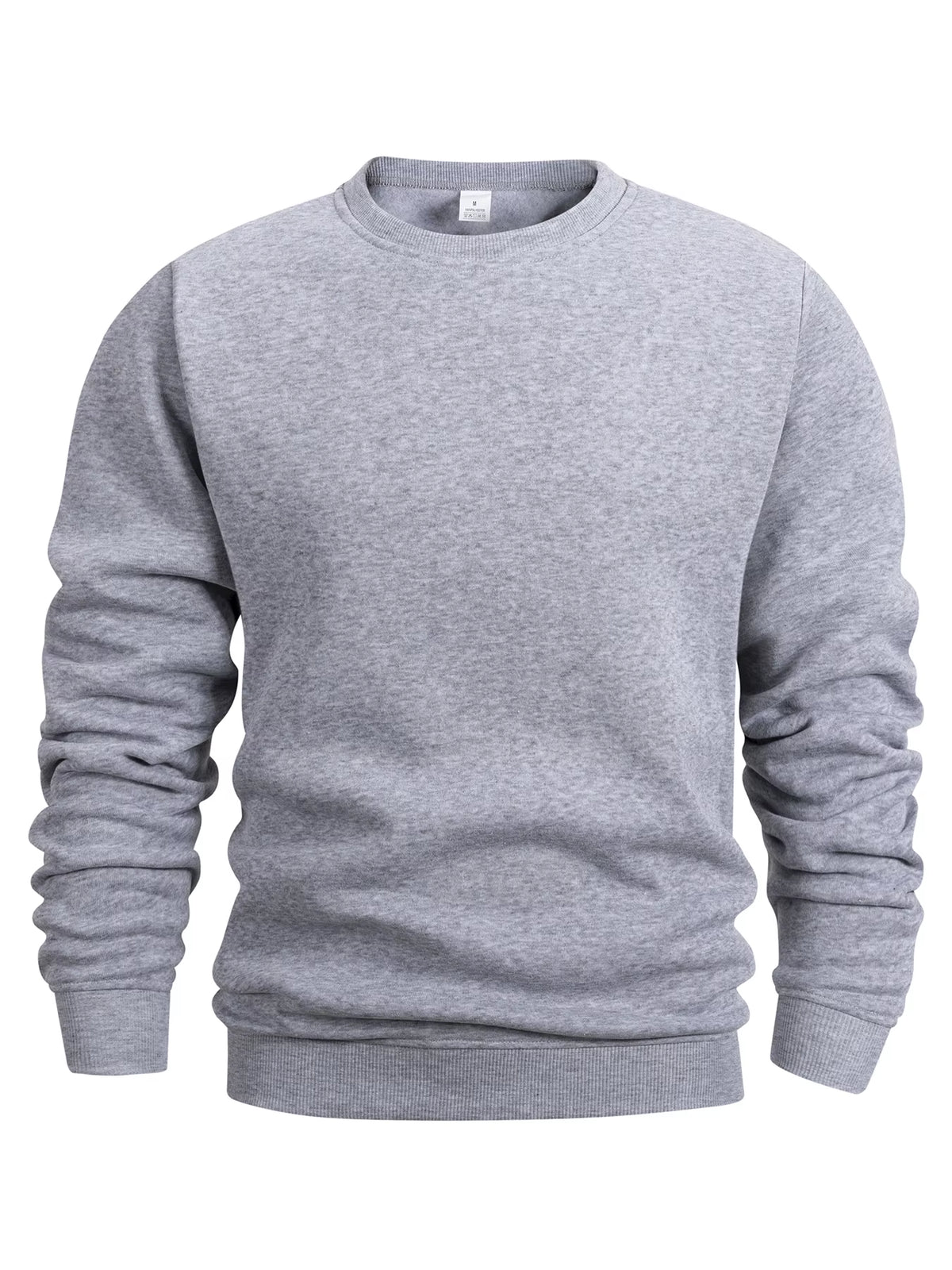 Men'S Crew Neck Sweatshirts Solid Color Sweatwear Spring Outdoor Casual Daily Long Sleeve Pullover Hoodie Man Sportswear