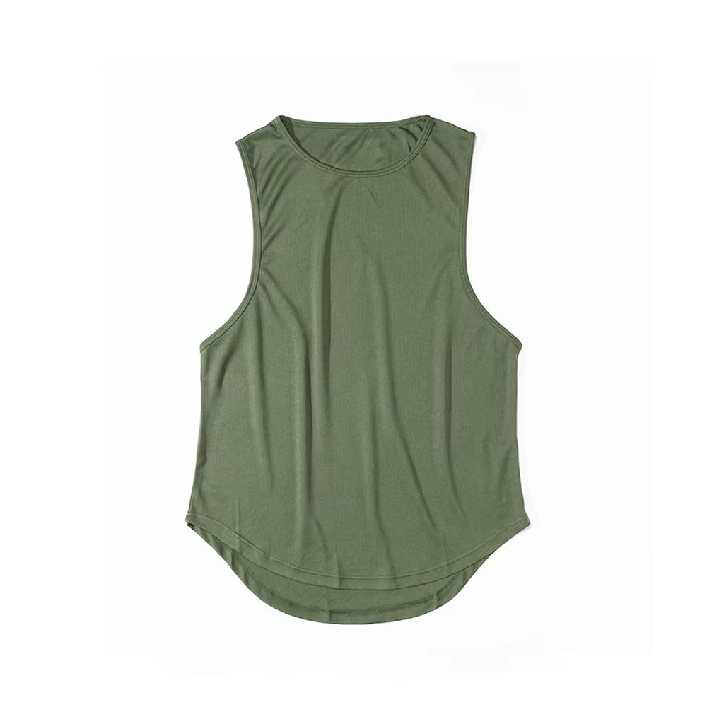 Men'S Sleeveless Sports T-Shirt Quick Drying Breathable Tank Top for Running Training Marathon Fitness Vest