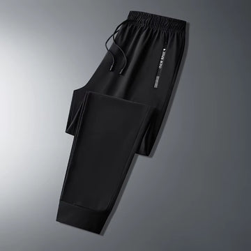 Ice Silk New Pants for Men'S Summer Thin Style Sports Quick Dried Straight Leg Draping Wide Leg Pants Casual Long Pants for Men