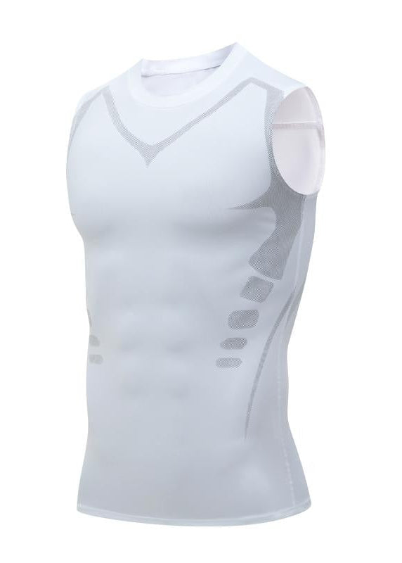 Compression Tank Top Men Gym Shirt Sleeveless Quick Dry Printing Sportswear Male