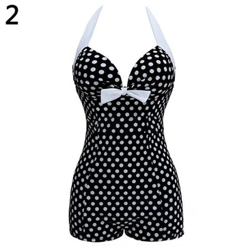 80% HOT SALE Women One-Piece Bathing Suit Dotted Beachwear Push up Monokini Swimsuit Swimwear Women'S Swimwear 2021