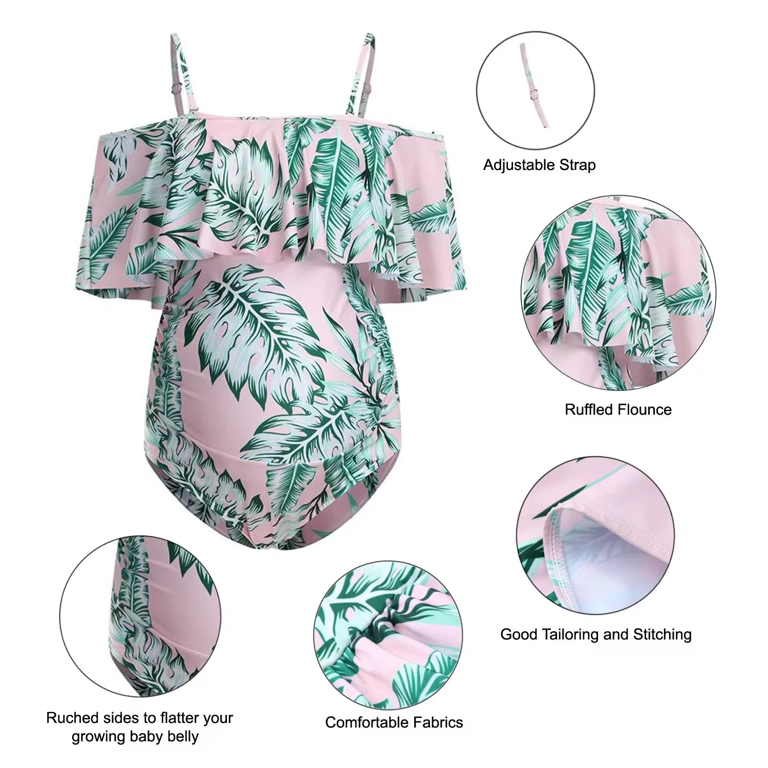 Swimwear for Pregnant Women One Piece Swimsuit Maternity Sexy plus Size Maternity Swimwear Women Pregnancy Dressp