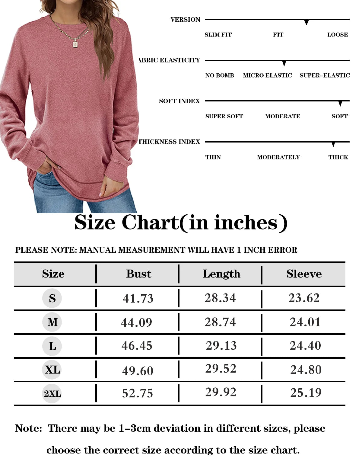 Sweatshirts for Women Crewneck Casual Long Sleeve Shirts Tunic Tops