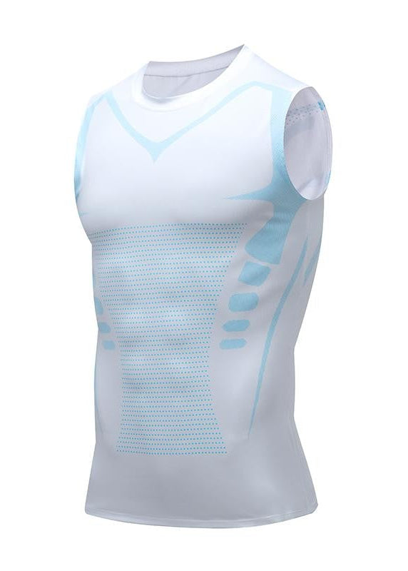 Compression Tank Top Men Gym Shirt Sleeveless Quick Dry Printing Sportswear Male