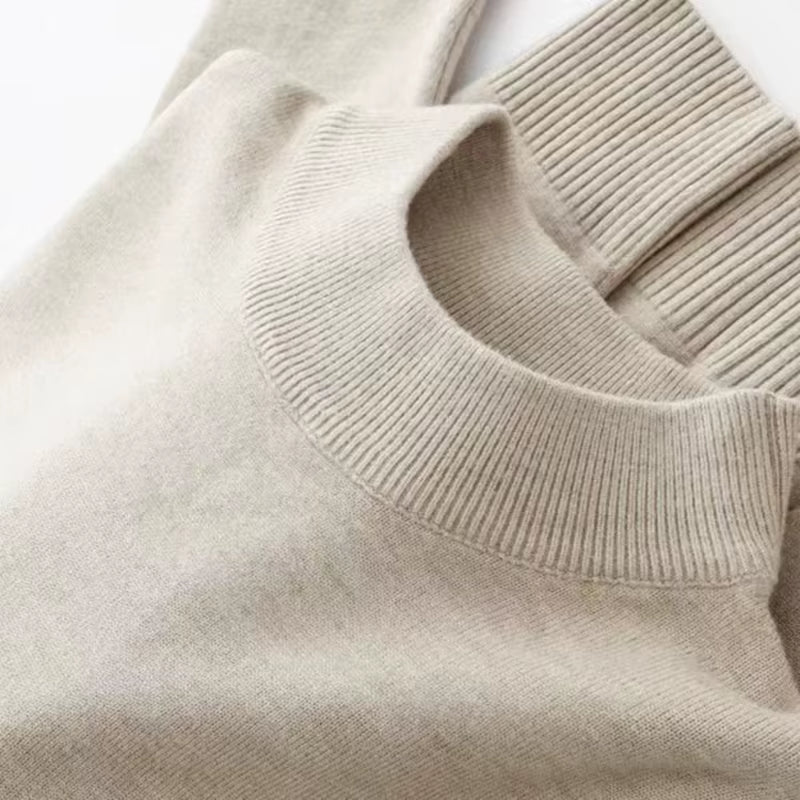Men'S Mock Turtleneck Sweater Men'S Knitting Pullovers Rollneck Sweater Winter Warm Men Jumper Slim Fit Casual Streetwear