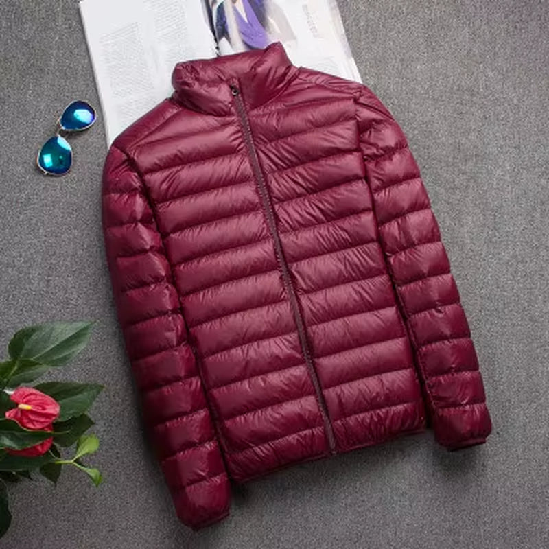 New Autumn and Winter down Jacket Men'S Fashion Hooded Super Light Warm Slim Coat down Jacket Men'S Coat