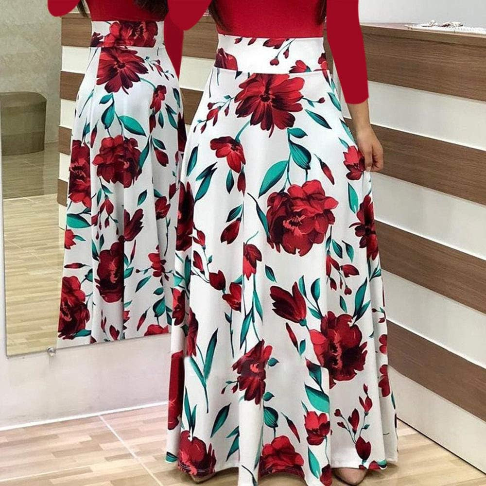 Women'S Elegant Long Sleeve Bodycon Work Business Party Evening Dress (M, Red)