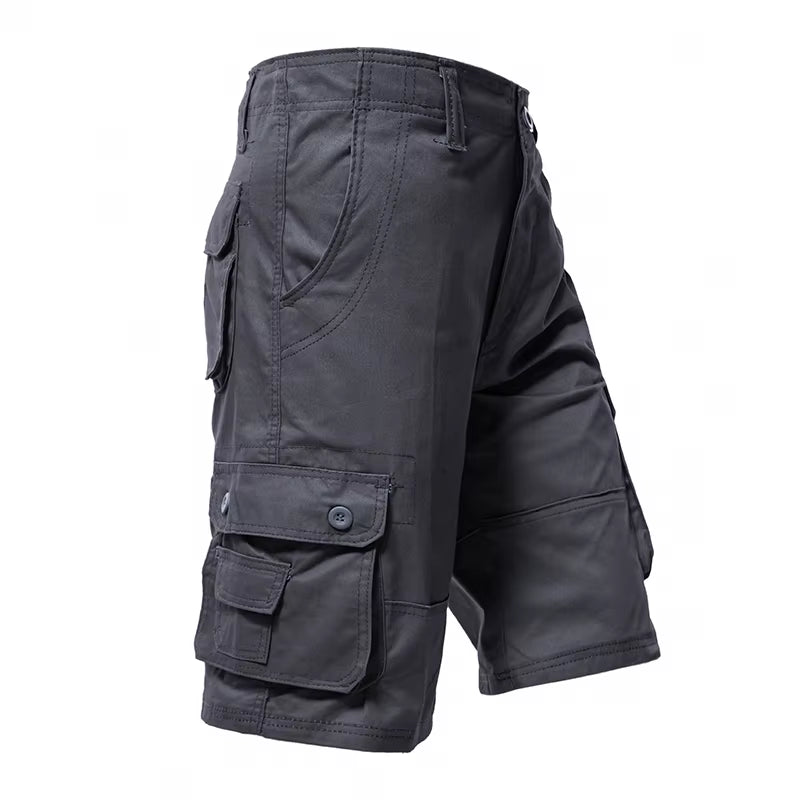 Men'S Cargo Shorts Big Size Sports Knee Shorts Classic Short Pants Streetwear Hip Hop Straight Loose Pants