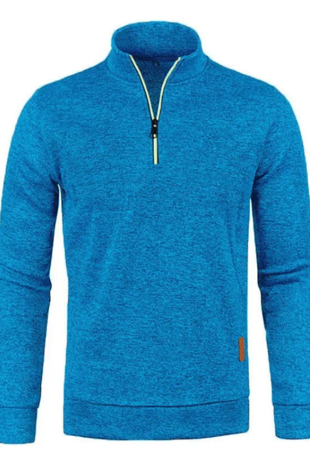 Autumn Men'S Half Zipper Sweatshirts Long Sleeve Solid Color Pullover Turtleneck Streetwear Winter Warm Jacket Sport Coats