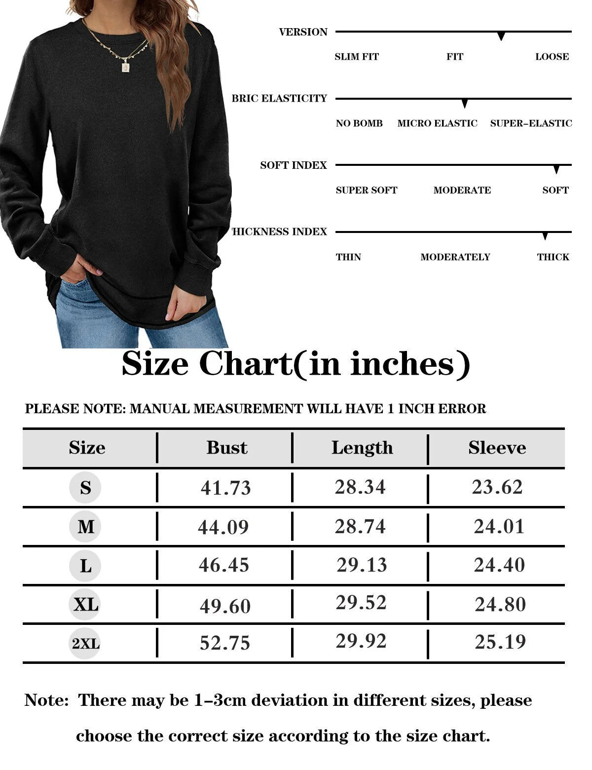 Sweatshirts for Women Crewneck Casual Long Sleeve Shirts Tunic Tops