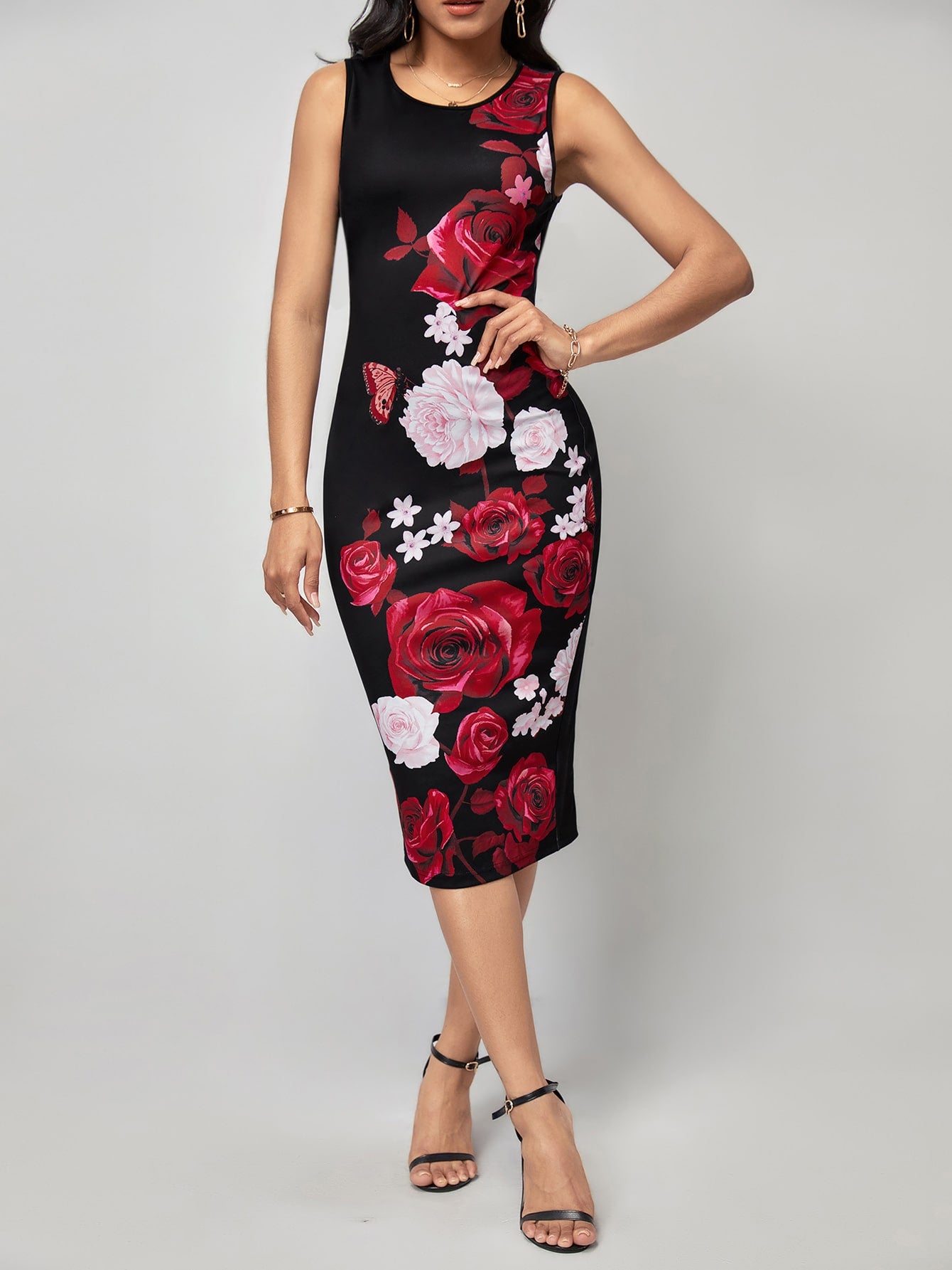 Clasi Floral Print Bodycon Dress